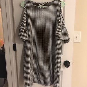 Gingham print dress